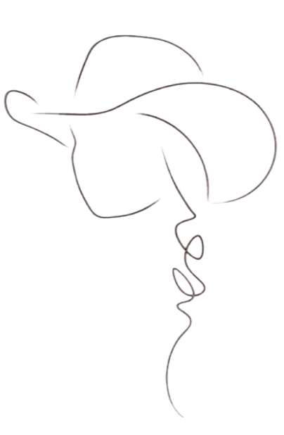 Illustration cowgirl western